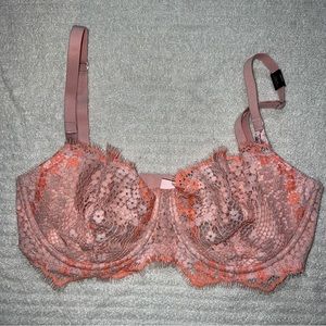 Victorias Secret - Dream Angels Push-Up without Padding - Coral & Pink 32DD NWT